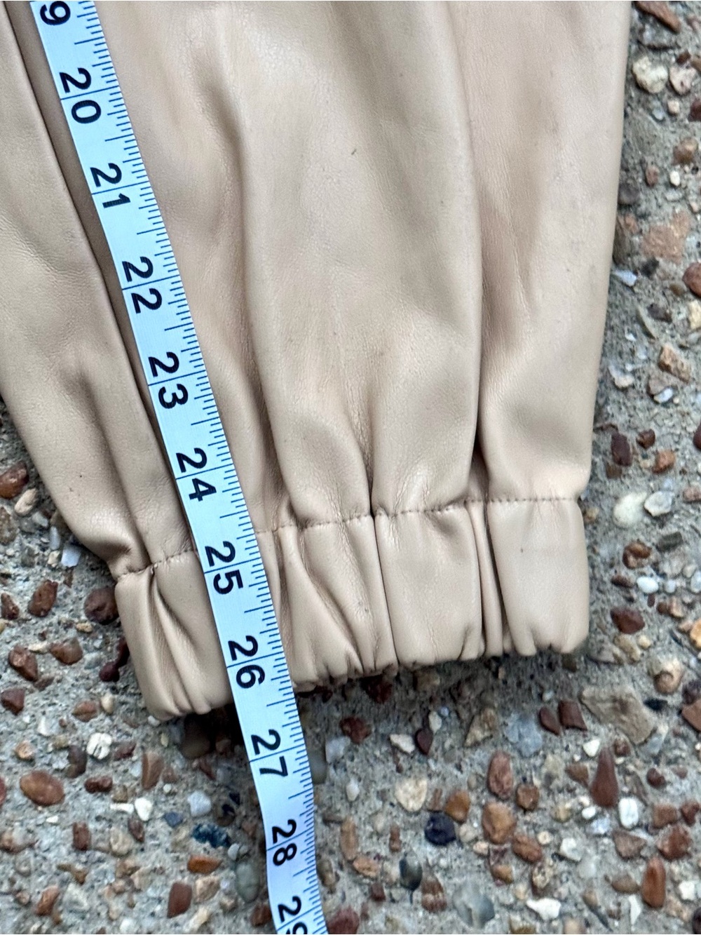 NWT Culpos x INC Faux Leather Khaki Cargo Pants Size 8 - Picture 6 of 12